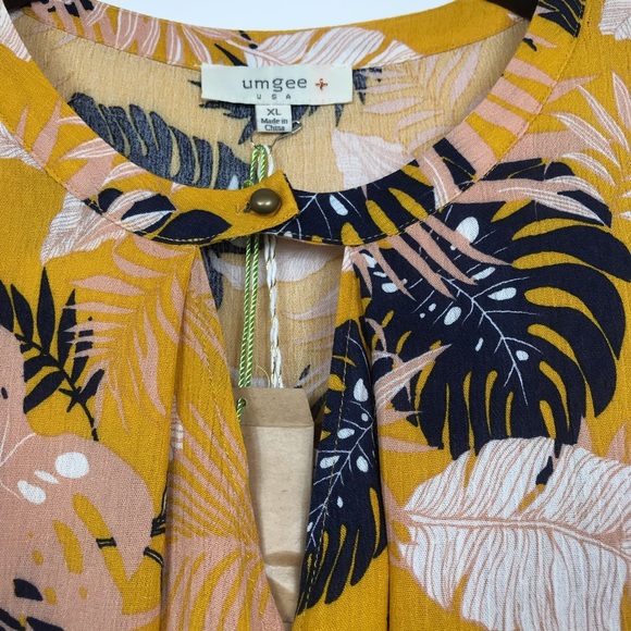 Tropical floral Print Sleeveless Dress Plus Size - Picture 5 of 8